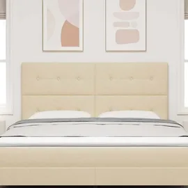 vidaXL Kopfteil mit Kopfteil Creme 180 cm