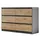 beautysofa Lemon 120 x 78 x 39 cm Eiche Artisan / Anthrazit