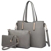 Miss Lulu Handtasche Schultertaschen Grau