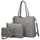Miss Lulu Handtasche Schultertaschen Grau