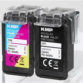 KMP C97V kompatibel zu Canon PG-545XL schwarz + CL-546XL CMY