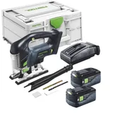 Festool CARVEX PSBC 420-Basic Akku Pendelstichsäge 18 V 120 mm Brushless + 2x Akku 5,0 Ah + Ladegerät + Systainer