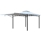 ONDIS24 Gartenpavillion Grand Valley aus Metall, weiß, Maße ca. 3,3 x 3,3 x 2,83 (H) m, stabile Konstruktion, perfektes Partyzelt für Garten und Terrasse, wasserdicht