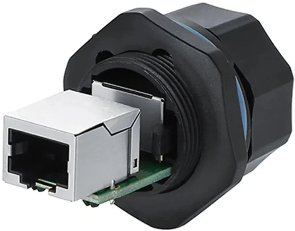 Alcasa IC06-R102 Drahtverbinder RJ45 Schwarz