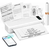 Imprimante Tragbarer A285m Bluetooth Ohne Filter, Ideal Für Reisen Und Zu Hause. Mini-kompaktkompakt Ohne Telefon Und Tragbar. Kompatible Formate: Papier Thermique Us Letter (8,5 X 11 Pixel) Und A4.