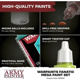 Army Painter Warpaints Fanatic Mega Set 50 18 ml mehrfarbig