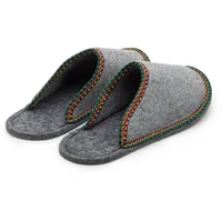 Pantoffelmann Gästepantoffel Herren Damen Gästehausschuh Filzpantoffel Pantoffel Pantoffel (1 Paar) Filzpantoffeln, Gästepantoffel besonders leicht grau 44-47 EU