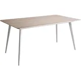 Beliani Rodallo Gartentisch 160 x 90 x 75 cm Beige
