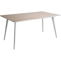 Beliani Rodallo Gartentisch 160 x 90 x 75 cm Beige