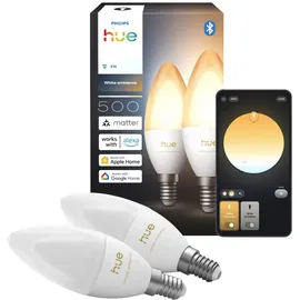 Philips Leuchtmittel E14 500 lm 3,7 W 2 St.