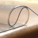 GYYFQH Tischfolie Transparent 3mm Matt,Tischdecke Transparent 3mm Mit Abgeschrägter Kante,Tischfolie Matt Transparent,Tischfolie Nach Maß Matt,wasserdichte Schutzhülle(Frosted,60×100cm)