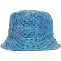 MaxMara Damen Angler-Hut stylischer Fischerhut Sommer-Hut 2355710234 346 Blau - 58