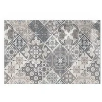 Tulup Glasplatte für Kamin 60 x 40 x 0,4 cm Grau