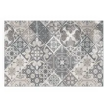 Tulup Glasplatte für Kamin 60 x 40 x 0,4 cm Grau