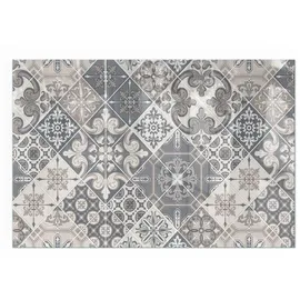 Tulup Glasplatte für Kamin 60 x 40 x 0,4 cm Grau