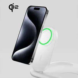 Belkin BoostCharge Qi2 15W magn.Ladestation weiß