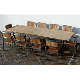 ASS Altenburger Gartengarnitur 10-tlg. Silber/Braun