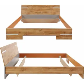 WIMEX Schlafzimmer-Set "Anna", braun (plankeneichefarben), Schlafzimmermöbel-Sets