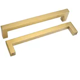 Goldenwarm 10 Stück goldenwarm Möbelgriffe Gold Griffe Küche Gold Möbelgriffe Edelstahl 192mm -LSJ12GD192 Griffe Küche Gold Schubladengriffe Gold Küchengriffe 192mm Lochabstand