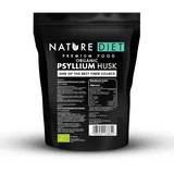 Bio Flohsamenschalen | 900 g | 95% Reinheit | Hoher Ballaststoffgehalt | Vegan & Glutenfrei | EU-Bio-Zertifiziert | von Nature Diet