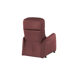 Hukla Relaxsessel Tobias Leder 75 x 102 x 88 cm Rot mit Relax-Funktion