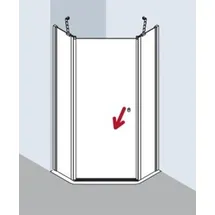 Kermi Ibiza 2000 Schwingtür, mit Festfeld, I259L100201PK, I259L