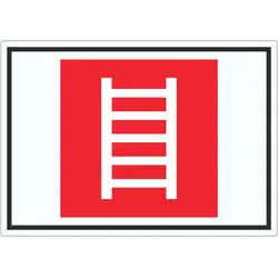 Leiter Symbol Aufkleber A9 (37x52mm)