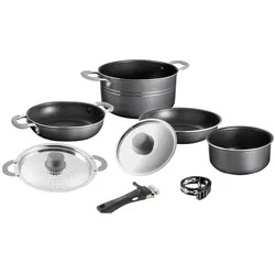 BRUNNER Camping Koch Geschirr Set Flavor 7+1 22 cm Outdoor Küche Topf Pfanne Alu