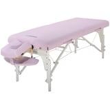 Master Massage 79cm Montclair Mobil Massageliege Klappbar Massagebett Massagebank Kosmetikliege Portable Massage Table Beauty Bed Kristallrose Holzbeine Tragetasche Paket