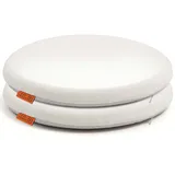 DYNMC you Sitzkissen Stuhl 40x40 cm im 2er Set – Sitzkissen Outdoor mit Memory Foam -Sitzkissen für Indoor & Outdoor Nutzung – Mittelhart H3 Sitzpolster Gartenstuhl Balkon Terrasse (Beige, Rund 2 Pack)