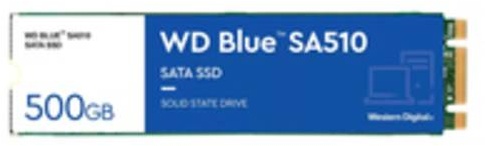 WD Blue SA510 - 500 GB - M.2 - 560 MB/s - 6 Gbit/sSATA III - 560 MB/s read - 510