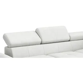 Cotta Ecksofa COTTA "Enterprise L-Form", weiß (altweiß), B:277cm H:91cm T:104cm, Softlux-Kunstleder;Luxus-Kunstleder, Sofas, Ecksofa, mit Arm- & Kopfteilverstellung, wahlweise mit Bettfunktion