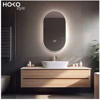 Hoko Design LED Anti-Fog Spiegel oval 60x100 cm /