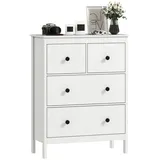 Homcom Sideboard 74 x 97 x 35 cm Weiß