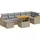 vidaXL Garten-Sofagarnitur 8-tlg. Loungeset beige