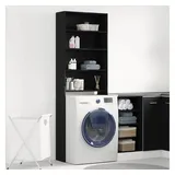 vidaXL Waschmaschinen-Schrank 64 x 24 x 190 cm Schwarz