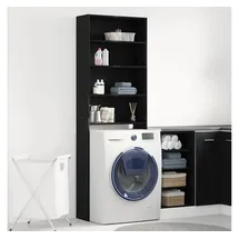 vidaXL Waschmaschinen-Schrank 64 x 24 x 190 cm Schwarz