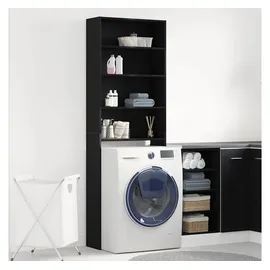 vidaXL Waschmaschinen-Schrank 64 x 24 x 190 cm Schwarz