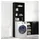 vidaXL Waschmaschinen-Schrank 64 x 24 x 190 cm Schwarz