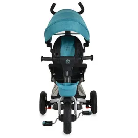 Byox Tricycle Flexy Lux 3 in 1 Dreirad, klappbar, Gummireifen, drehbarer Sitz dunkelblau