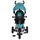 Byox Tricycle Flexy Lux 3 in 1 Dreirad, klappbar, Gummireifen, drehbarer Sitz dunkelblau