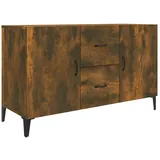 vidaXL Sideboard Räuchereiche 100x36x60 cm Holzwerkstoff