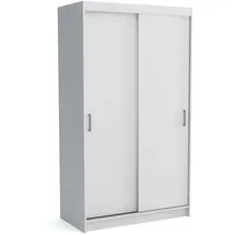 masseno Schwebetürenschrank Nicola 120 x 215 x 60 cm Weiß