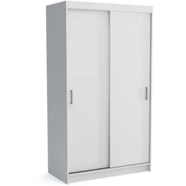 masseno Schwebetürenschrank Nicola 120 x 215 x 60 cm Weiß