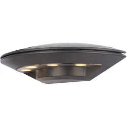 LED ALU Wand Down Strahler, Breite 24,5 cm MILLENNIUM