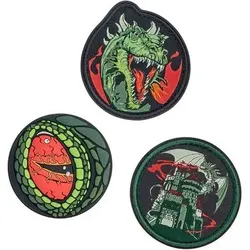 DERDIEDAS 8401159 Wechselbuttons Basilisk 3-teiliges Set