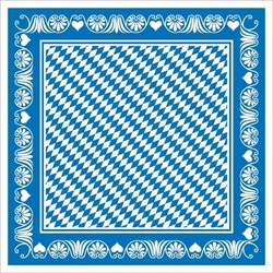 Sovie HORECA Tischdecke Bavaria in blau aus Linclass® Airlaid 80 x 80 cm, 20 Stück - Bayern Bayerisch Wies ́n Volksfest