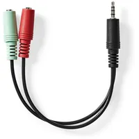 Nedis CAGB22150BK02 3.5mm, 2 x 3.5mm, Weiblich, 0,2 m