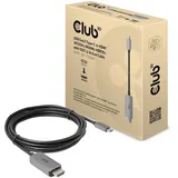 Club 3D USB-C auf HDMI 4K120Hz Aktives Kabel St./St. 3 m Schwarz/Grau