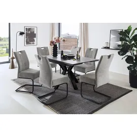 MCA Furniture Esstisch Pallini (BHT 150x76x90 cm - schwarz matt